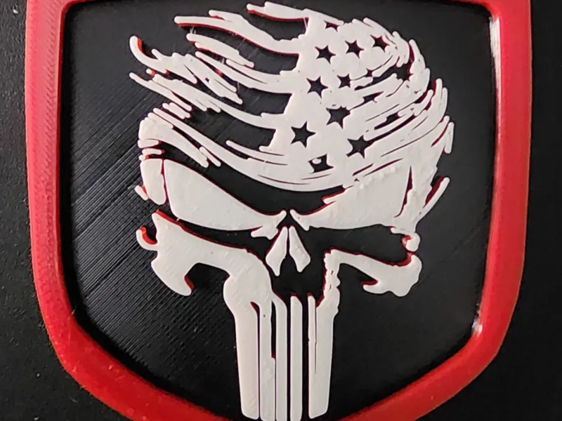 Punisher Trump Dodge Ram Emblem