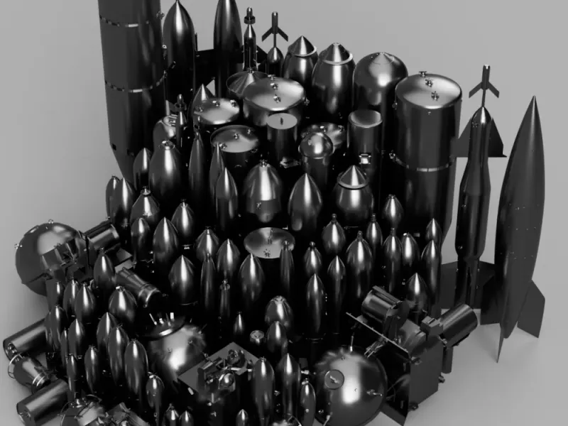 FR | UK | GER BOMBS & MINES [100 pack] | MODELING PROP