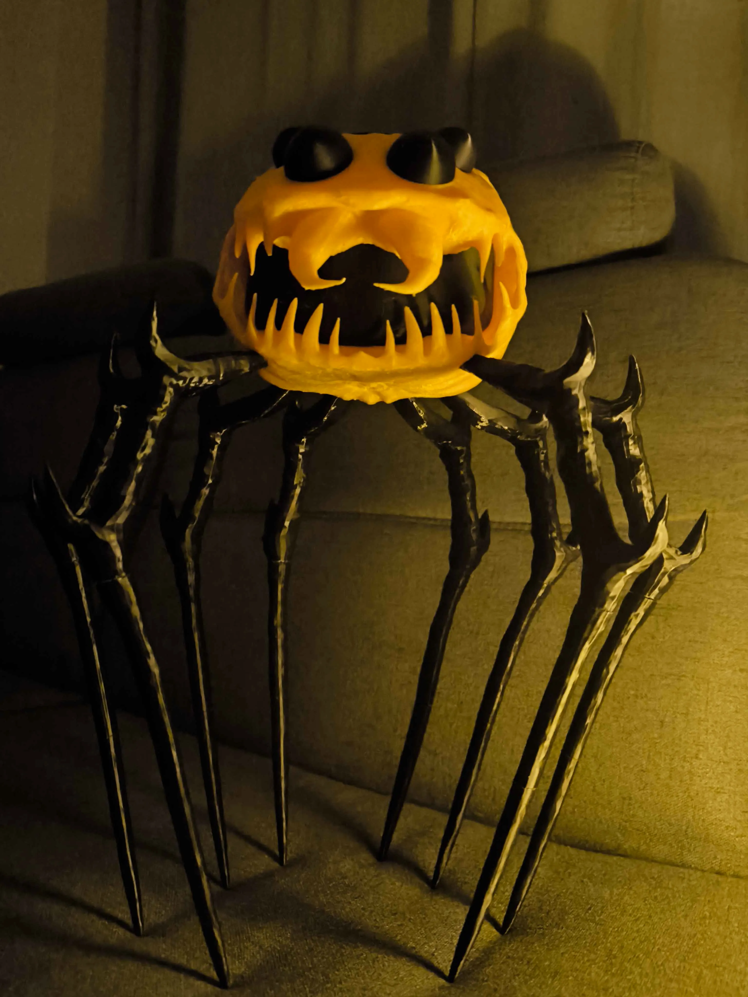 Spider Pumpkin Candy Bowl ~ Halloween ~ (no AMS)