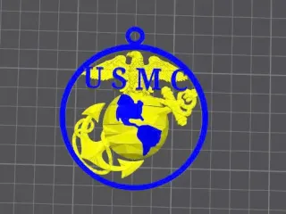 U S Marines Christmas Ornament
