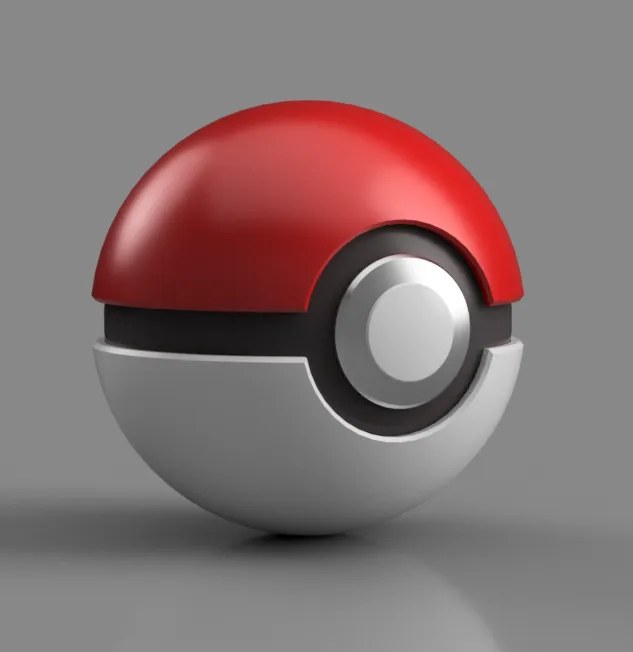 Modular Pokeball - 3D Printable Assembly model