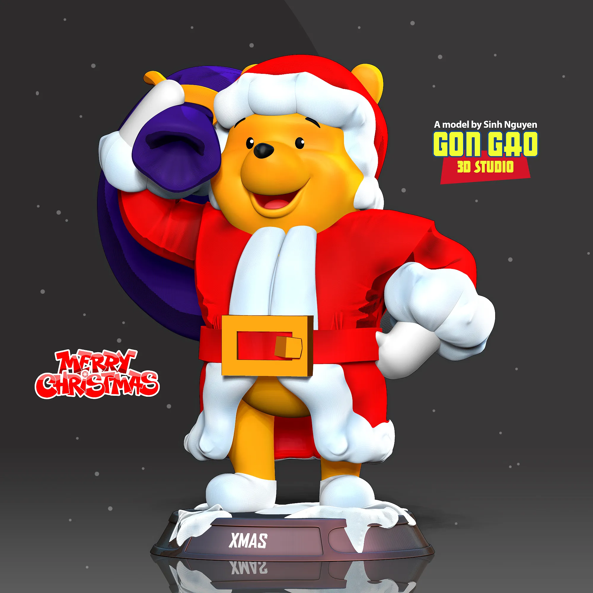 Weihnachtsmann Pooh