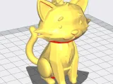 Low poly cat keychain-1