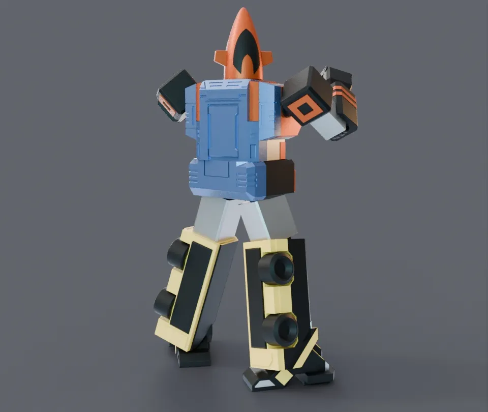 Super Sentai Goggle V Robo Statue Fan Art