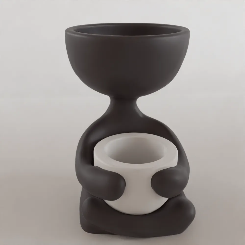 Minimalist Human Pot – 3D STL for Planter, Urn Decor