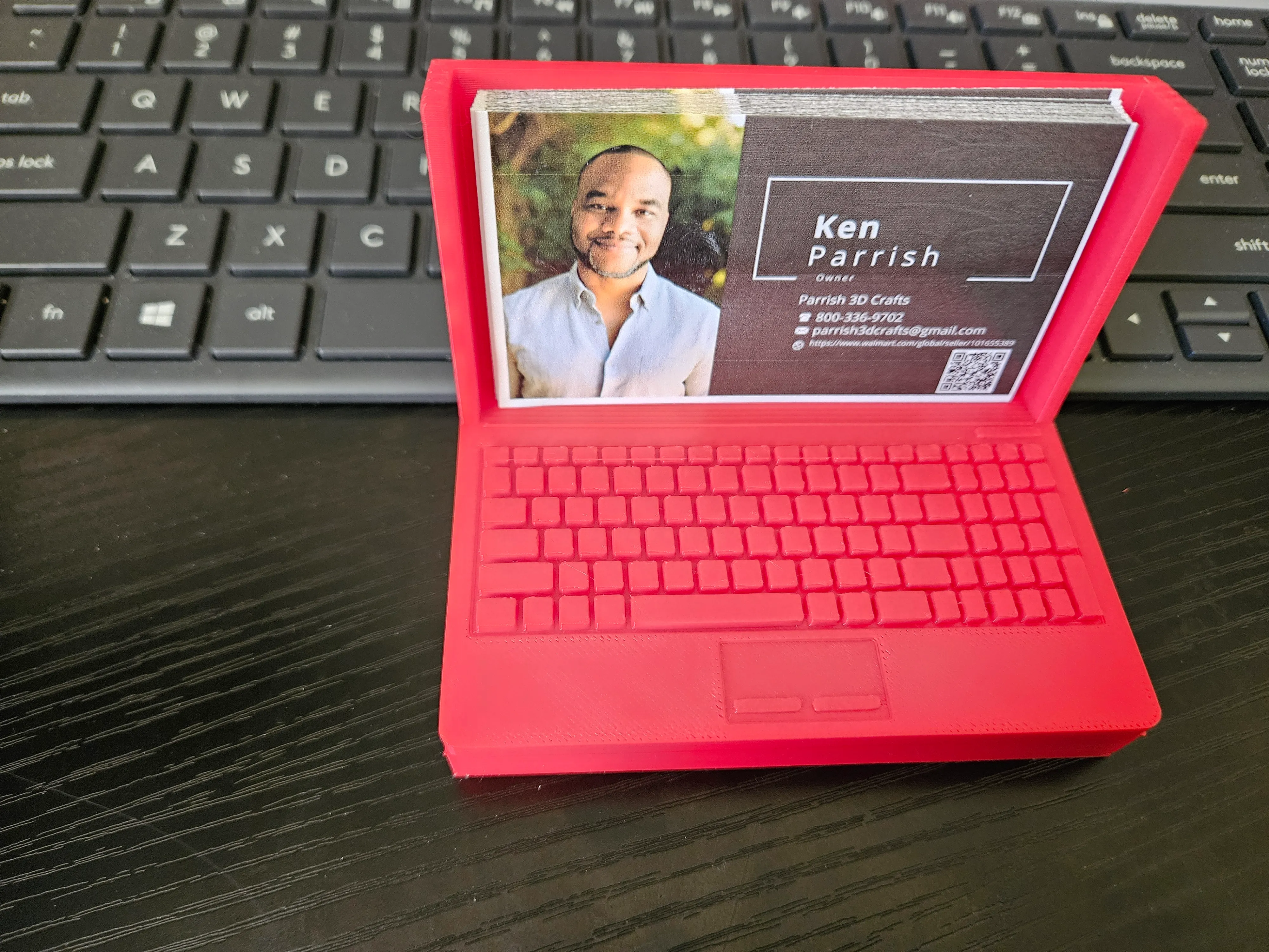 Laptop business card holder 3D models download Creality Cloud