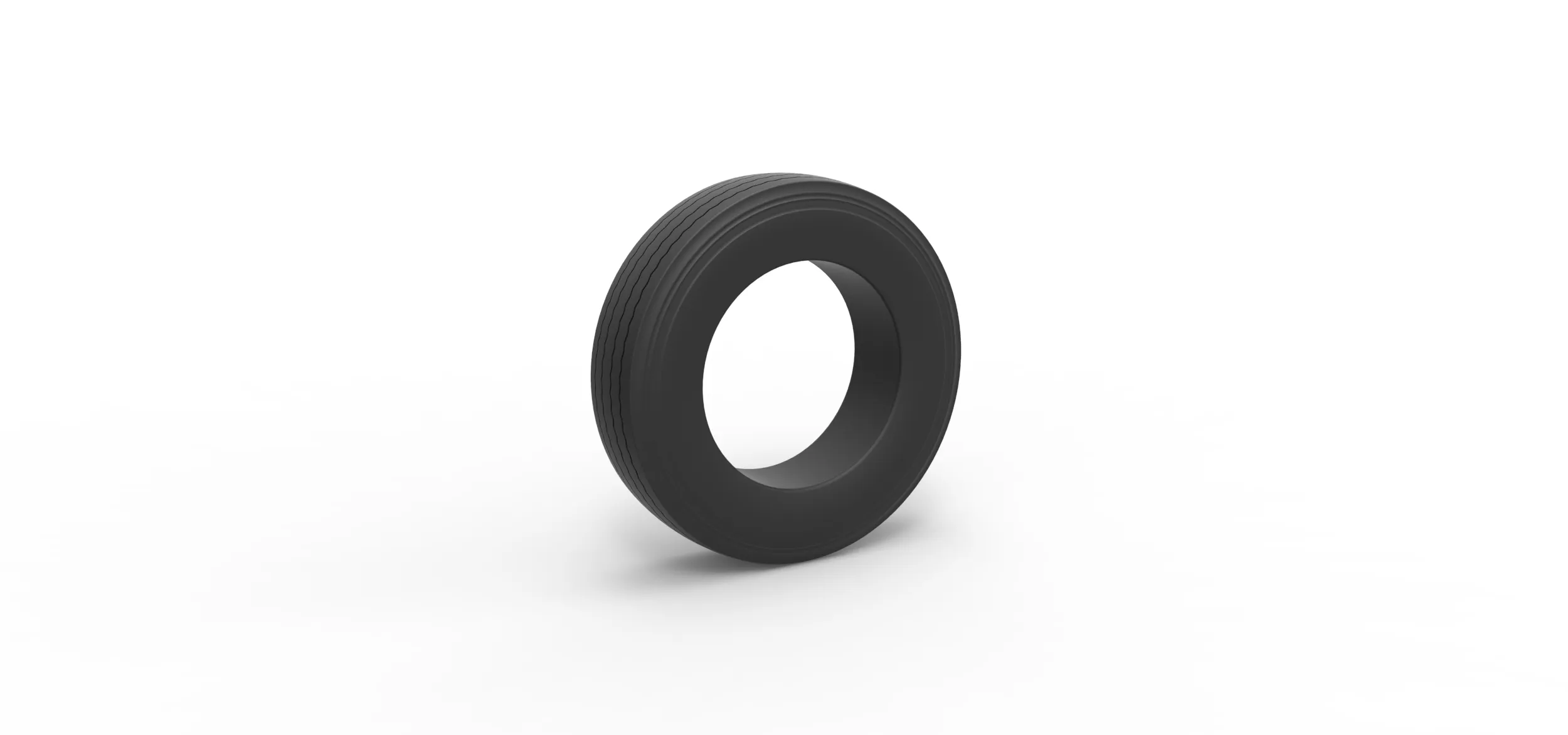Semi truck tire 9 Scale 1:25