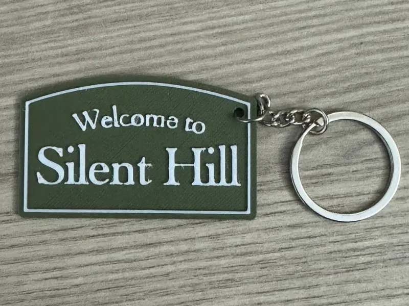 welcome to silent hill [ keychain ] multi-layer