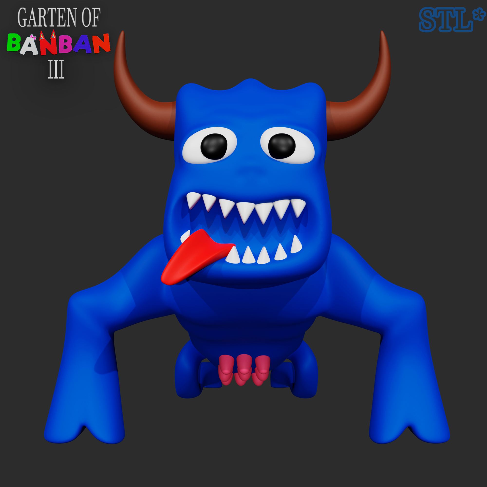 BLUE FROM ROBLOX RAINBOW FRIENDS CHAPTER 2 ODD WORLD, 3D FA