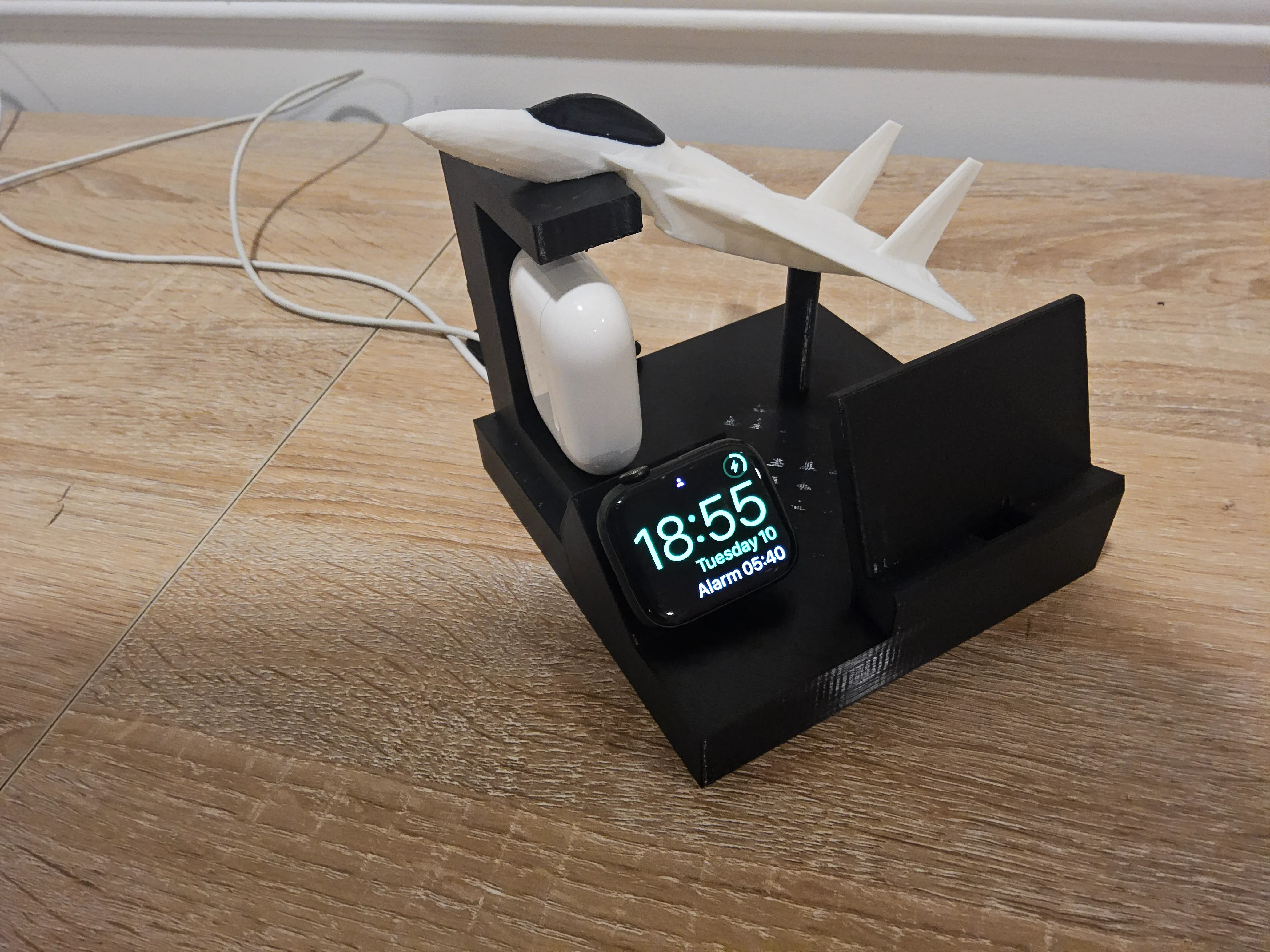 Fighter Jet Charging Dock - Phone, Watch, Earbuds