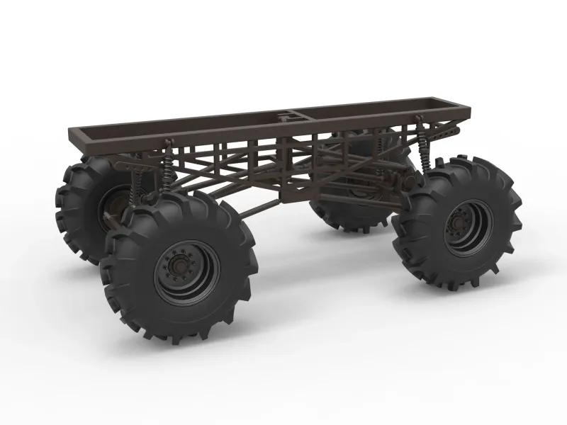 Chassis of Redneck Rave Mud truck Scale 1:25