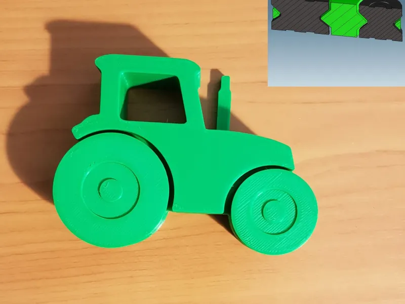 Tractor Print-in-Place