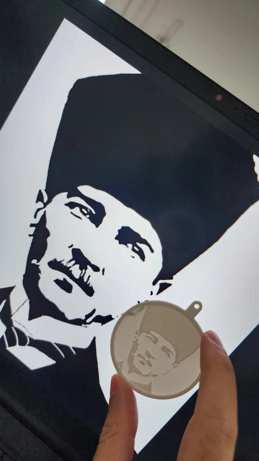 Mustafa Kemal Atatürk Lithophane