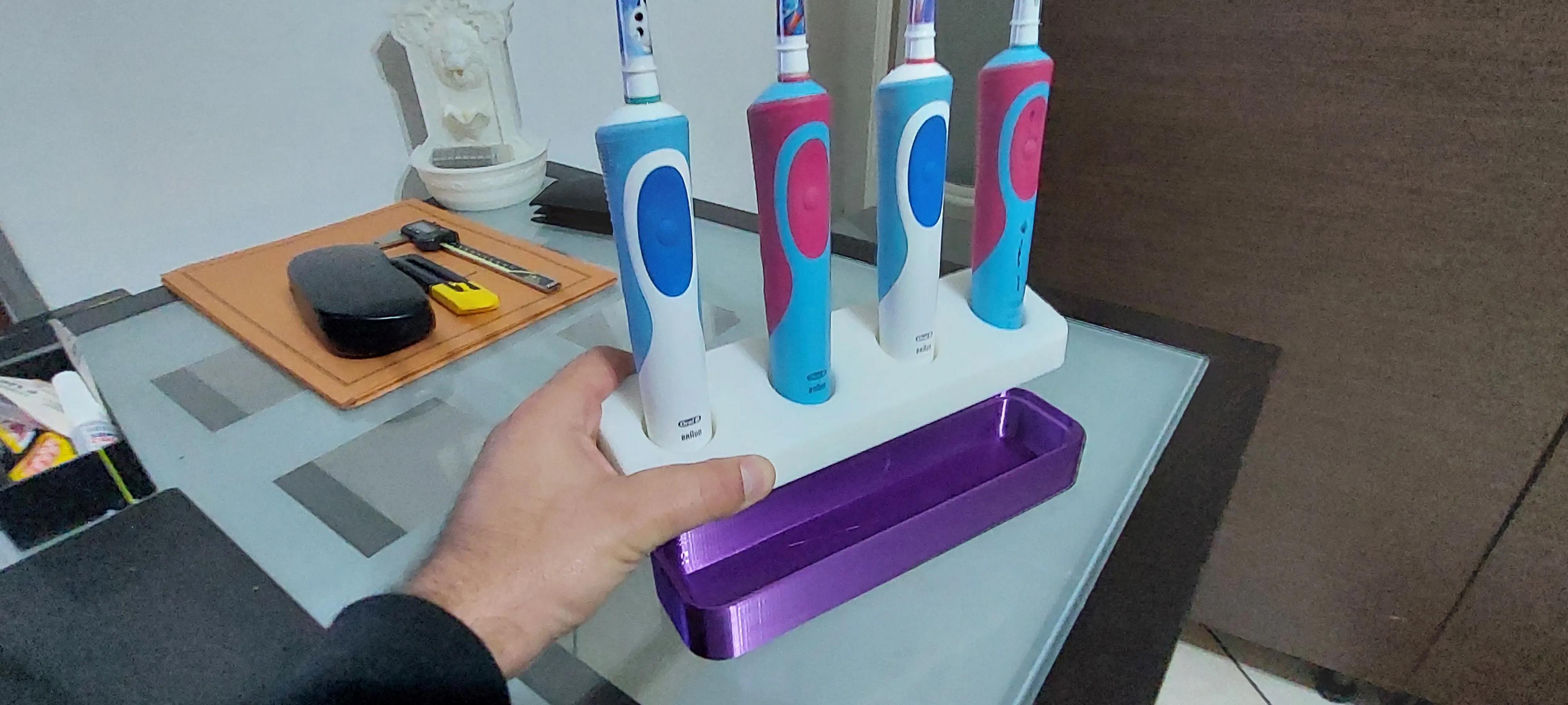Supporto per spazzolino elettrico (x4)