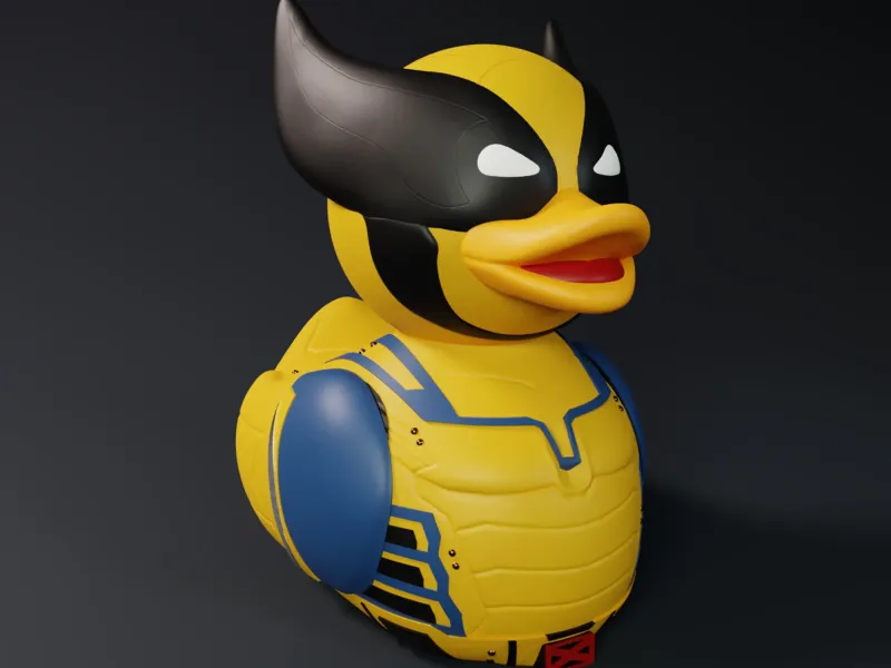 Cute Wolverine Rubber Duck