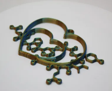 Oxitocin (molecule of love) Heart Pendant Creator Kit-1