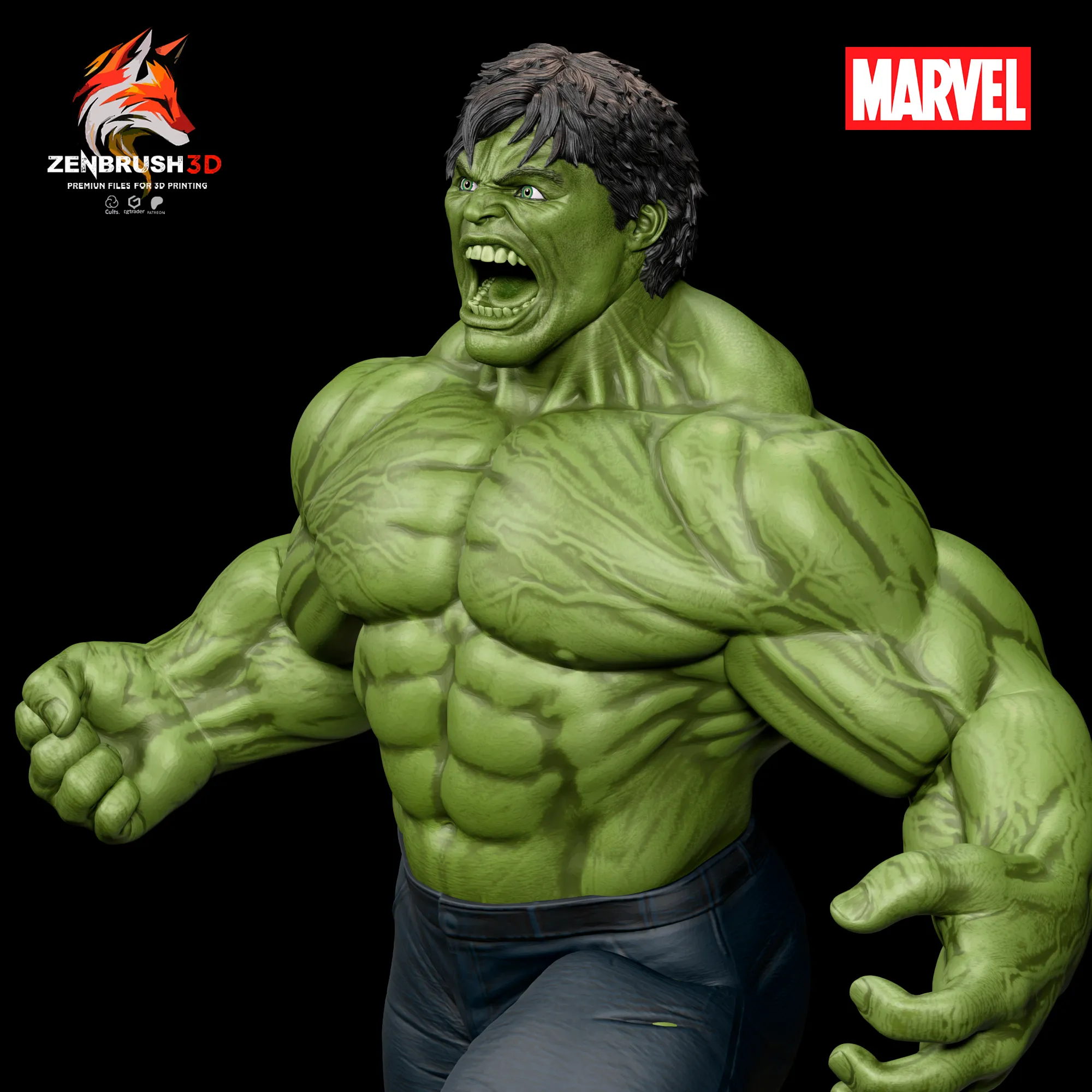 THE INCREDIBLE HULK 2008 - 3D PRINTING