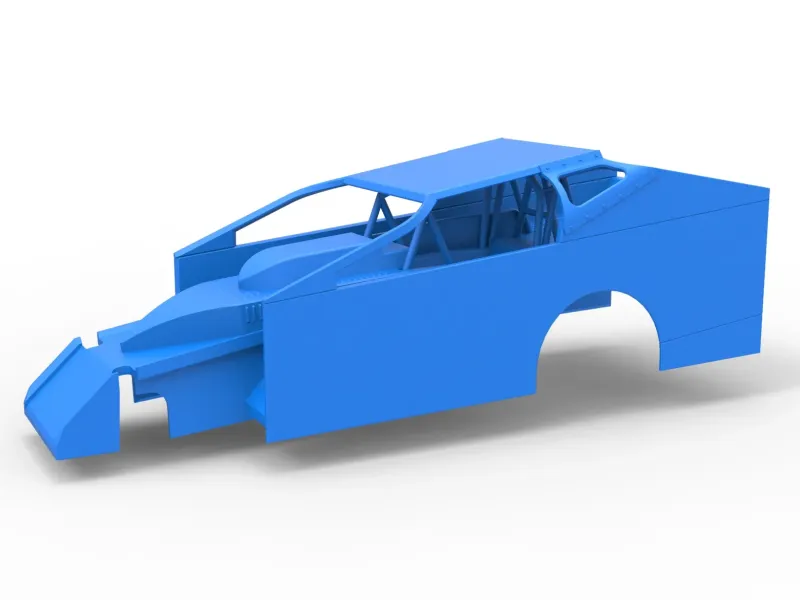 Shell of Northeast Dirt Modified stock car Scale 1:25