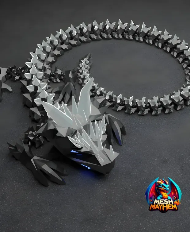 Filamentius Print in Place Articulated Dragon