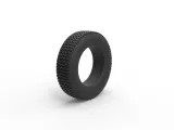Semi truck tire 12 Scale 1:25-1