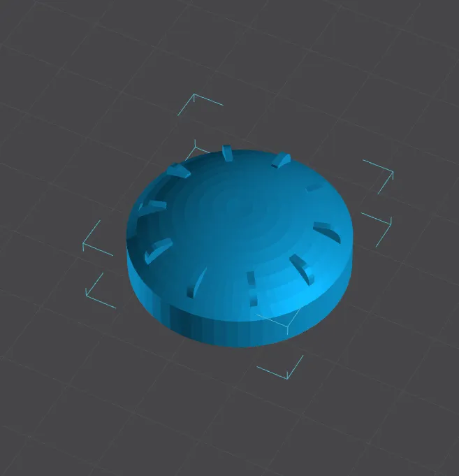 Light circle button