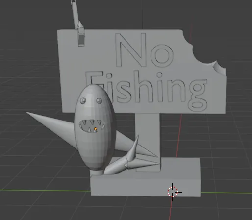 No fishing fish tank decor