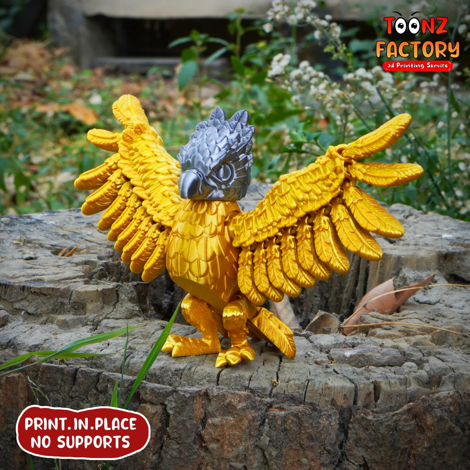 DRUCK AN ORT UND STELLE NIEDLICHEN HARPYIENADLER