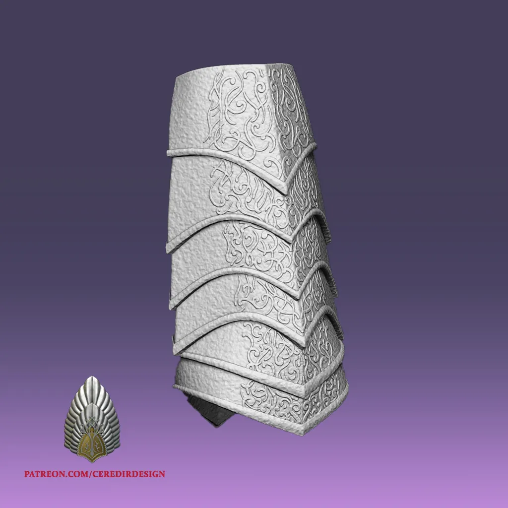 Armatura bicipite di Sauron Il signore degli anelli 3D DOWNLOAD DIGITALE