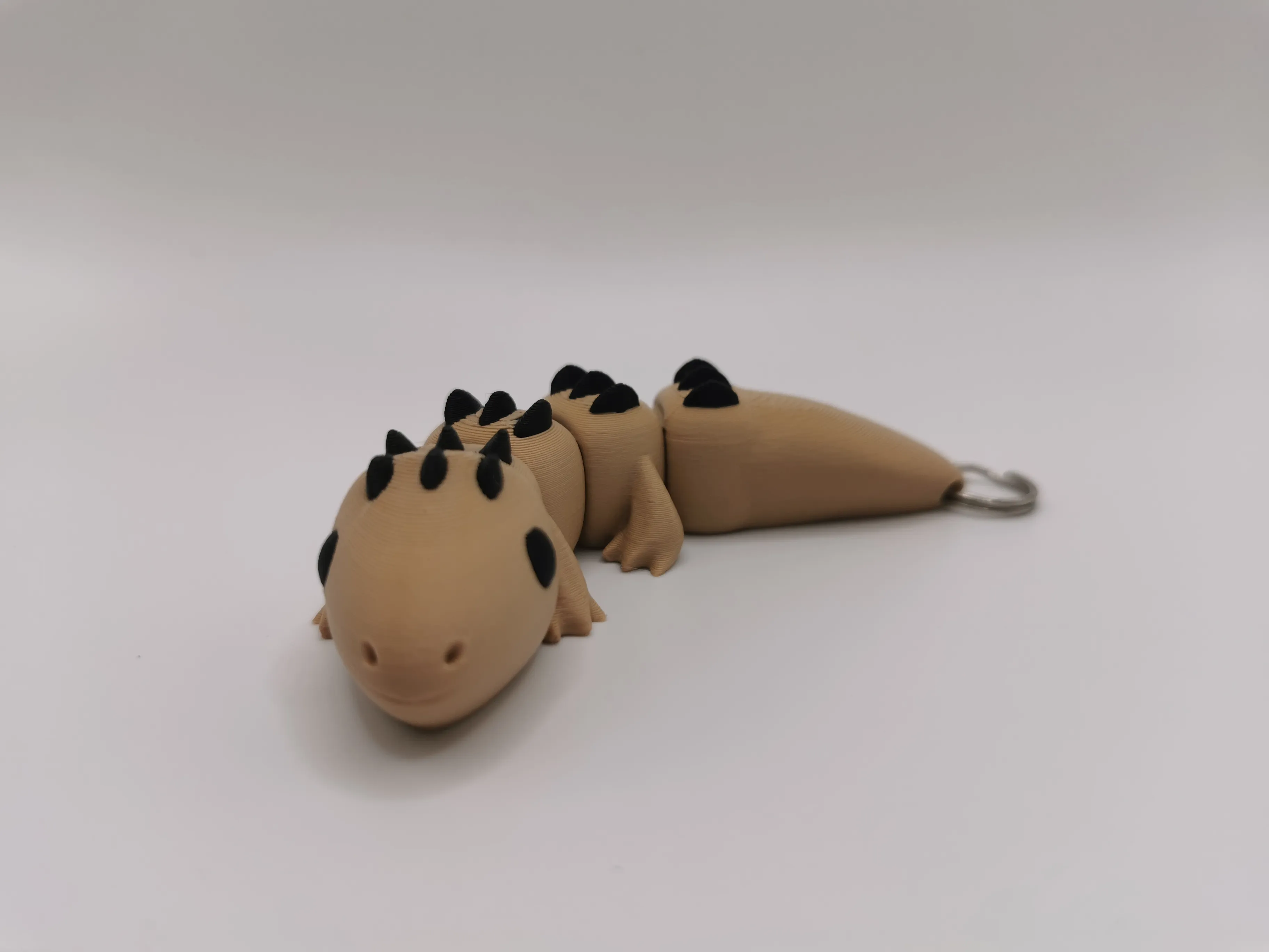 Baby Shingleback Lizard Keychain - Multicolour