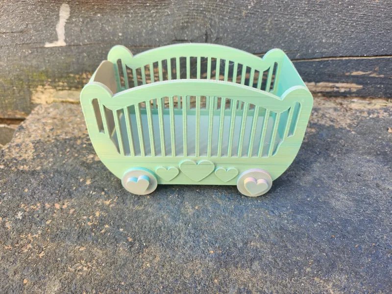 MINIATUR-BABYBETTCHEN, PUPPENHAUSBETT