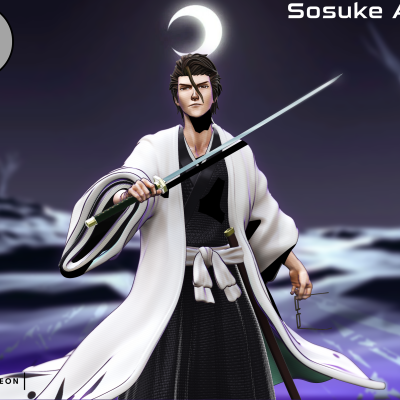 Aizen Sosuke- STL Bleach Anime Figurine for 3D Printing