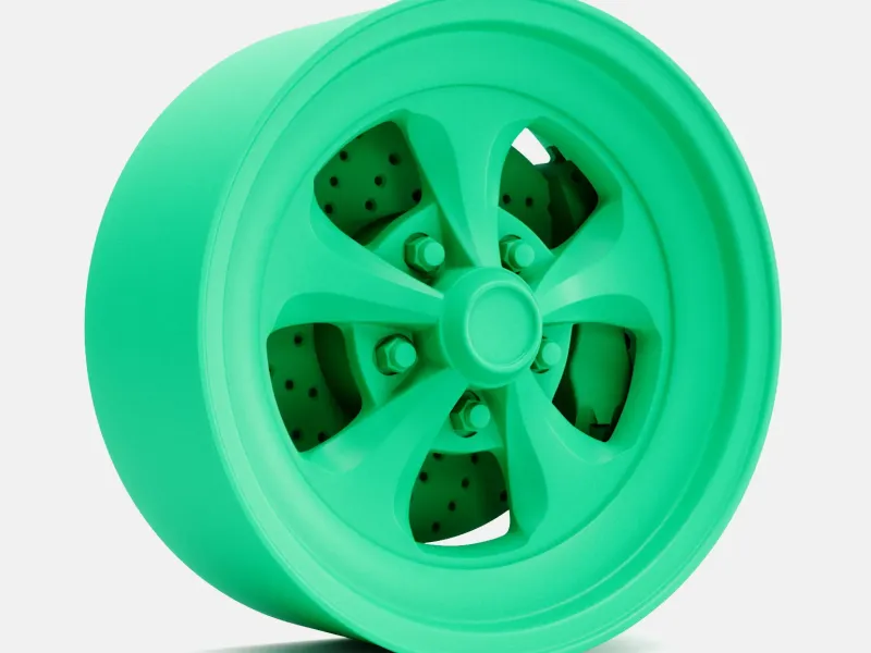1/24 Scale, 15x7 Keystone Klassic Wheel and Brake
