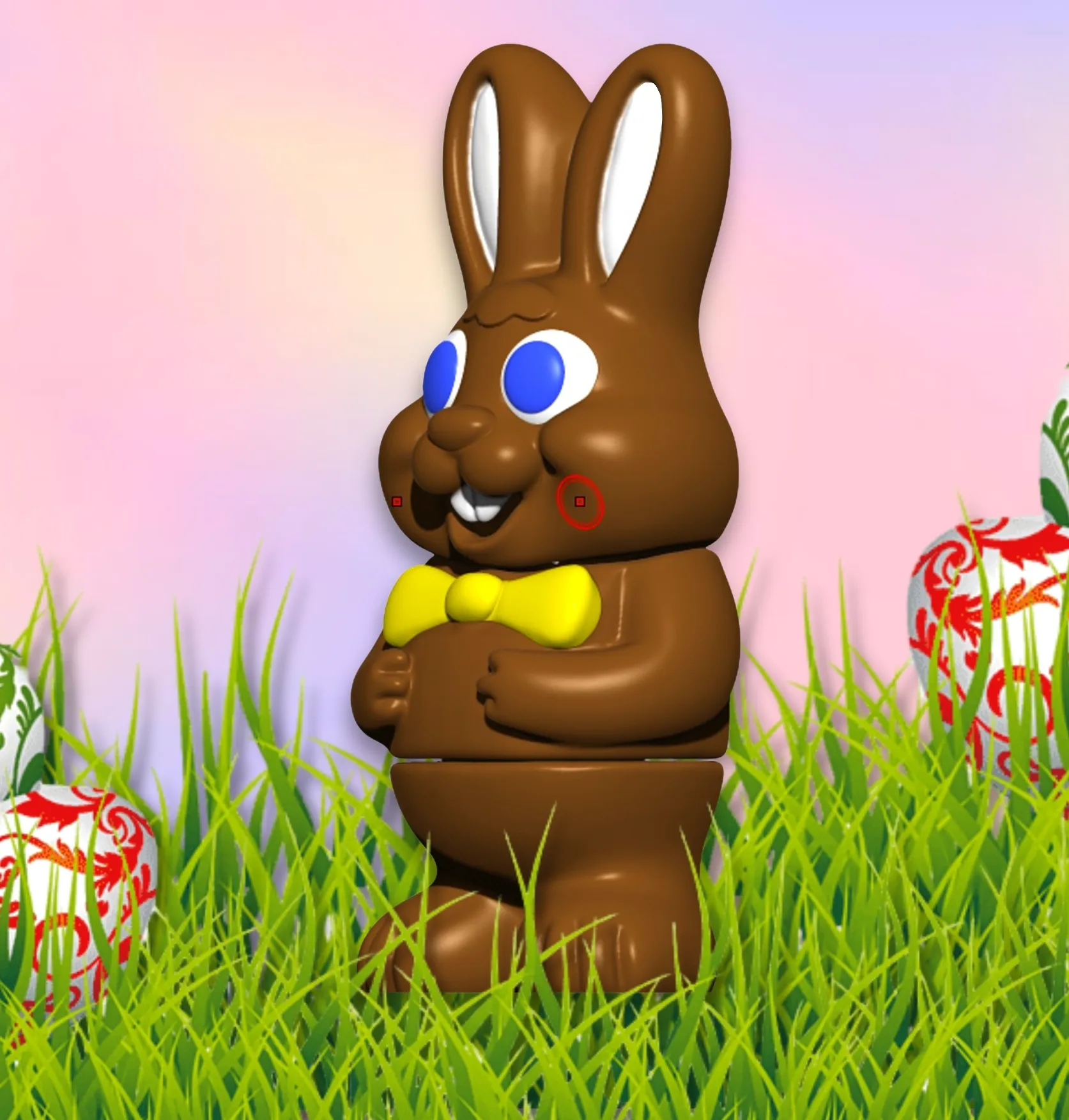 Chocolate Candy Easter Bunny Rabbit Flexy Toy