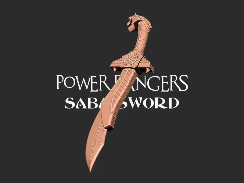 Power Rangers Saba Zwaard 3D printmodel