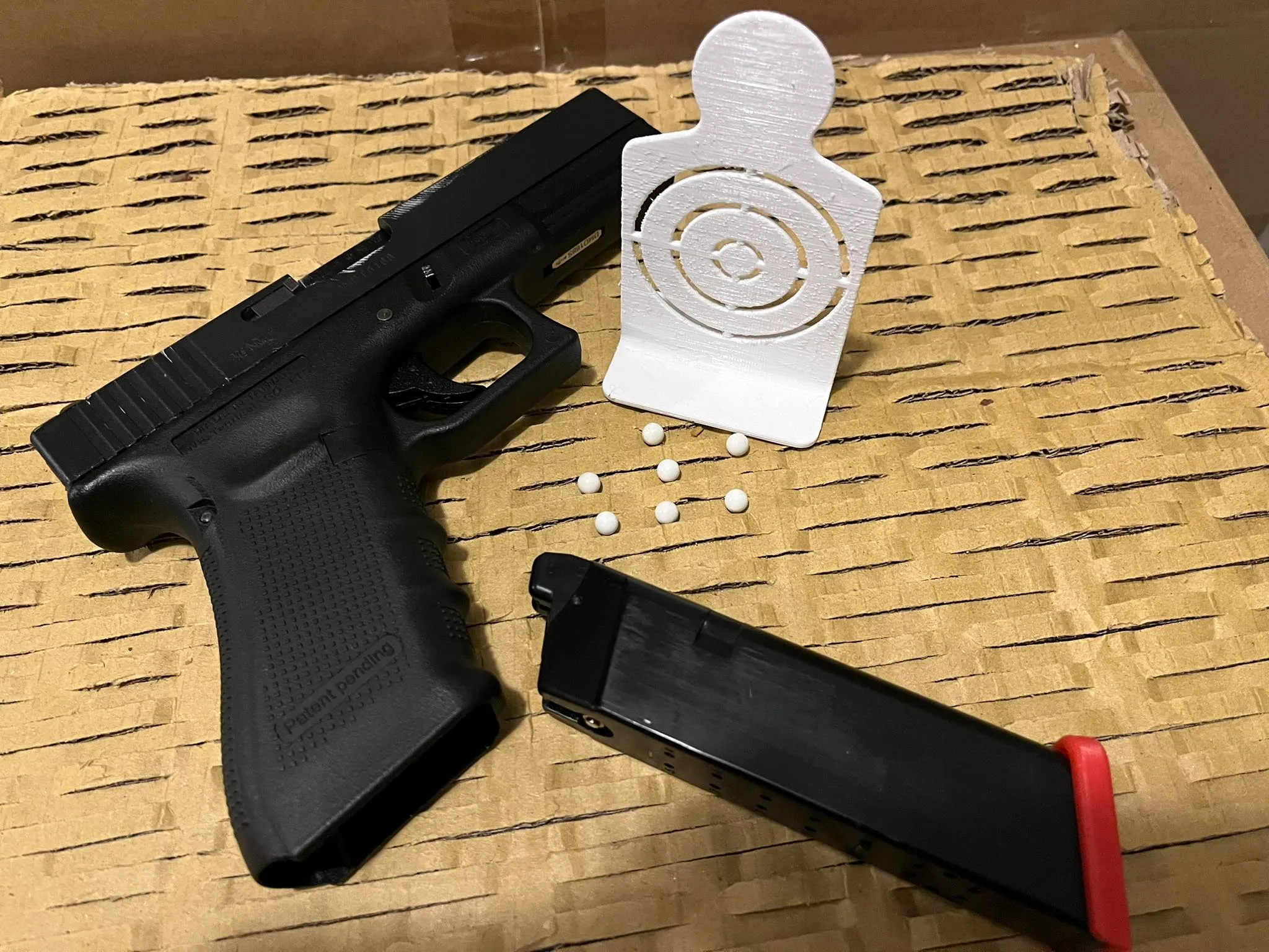 Airsoft target, BB gun