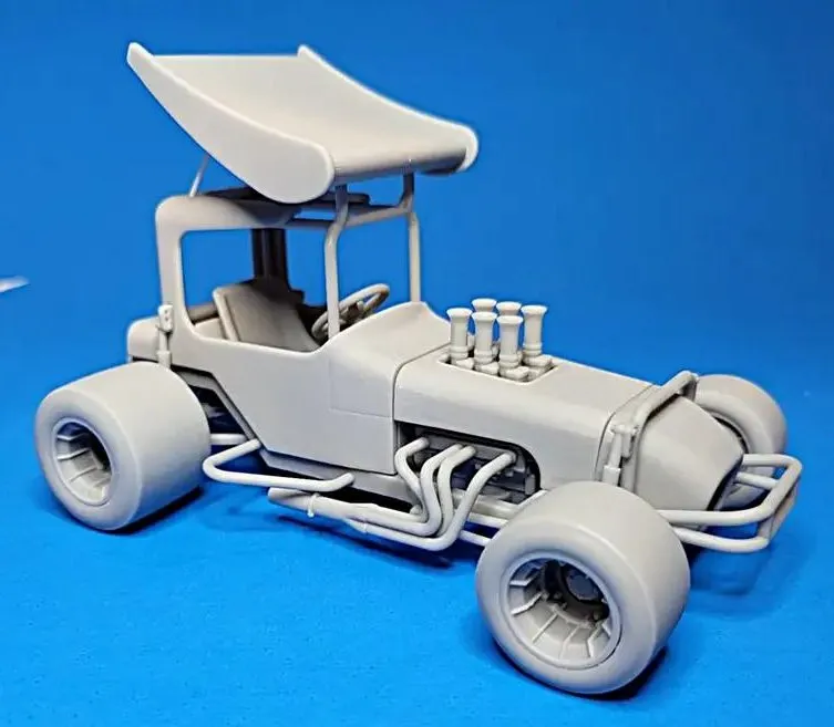 Vintage Winged Supermodified stock car Scale 1:25-3