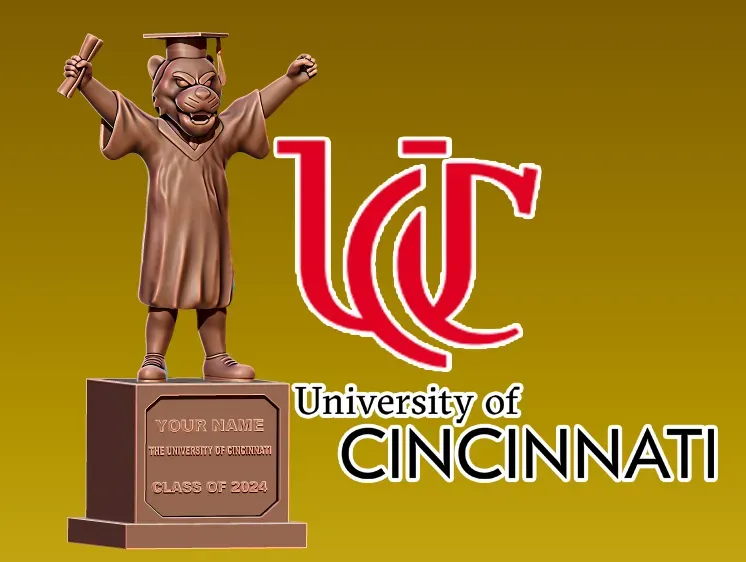 GRADUATION MASCOT UNIVERSITY OF CINCINNATI - 3D PRINT