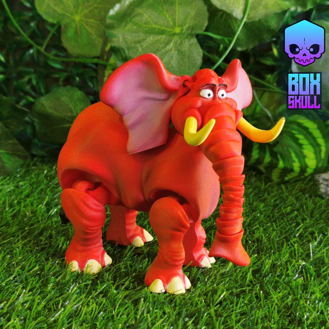 TANTOR TARZAN'S ELEPHANT - FLEXI - ARTICULATED FIGURE, PRINT
