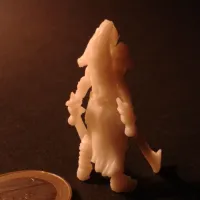 Two Blade - Female Orc Commander - PRE SUPPORTED - 32 mm sca-4