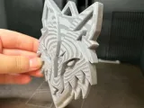 Wolf Head Keychain 3D Print Model-3