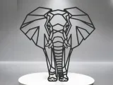 Elephant Line Art - Desktop Line Art-0