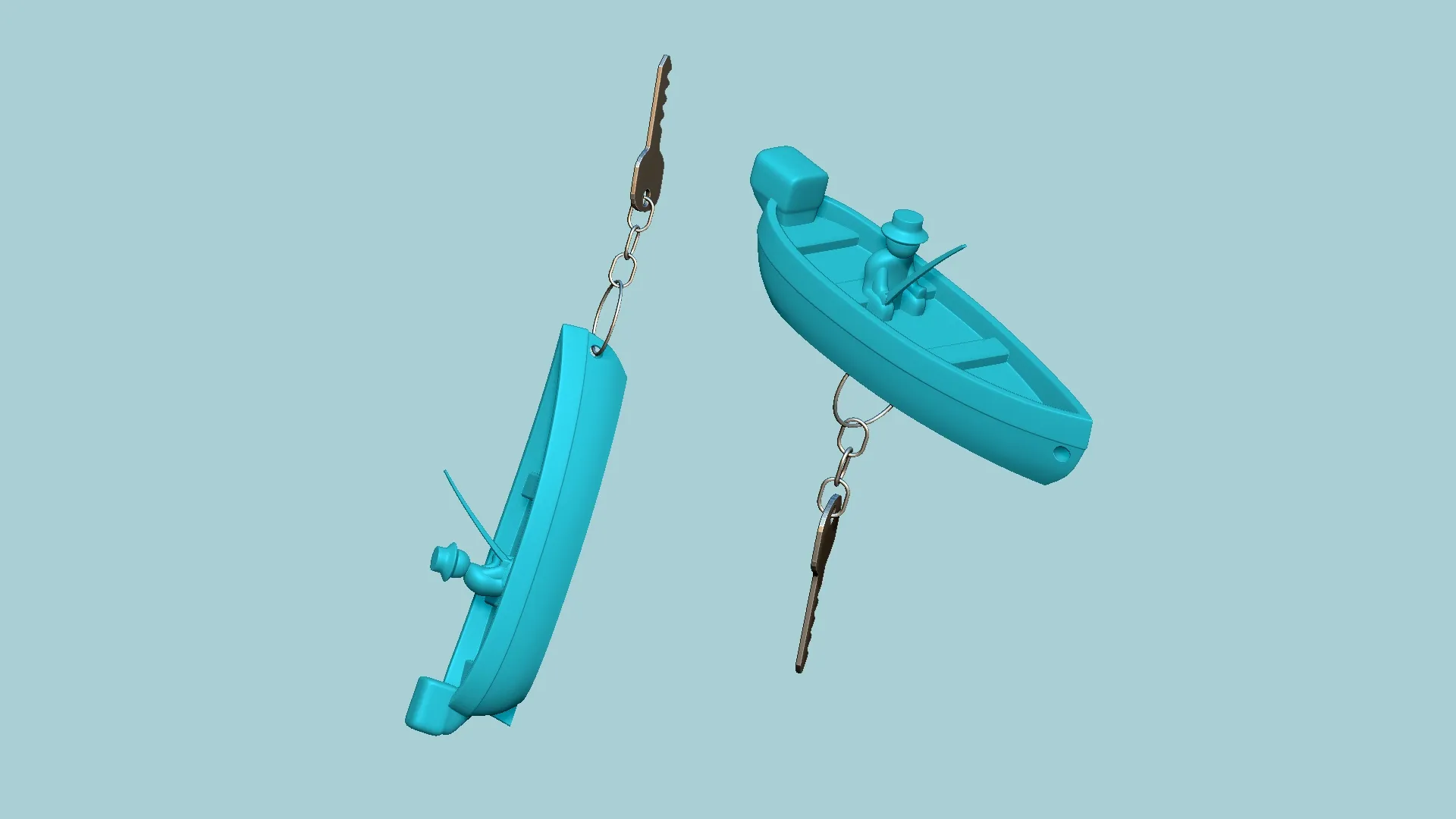 Portachiavi da kayak in argento GRAWER GRATIS