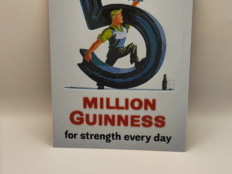 Vintage Guinness Werbeplakat 05 - Hueforge