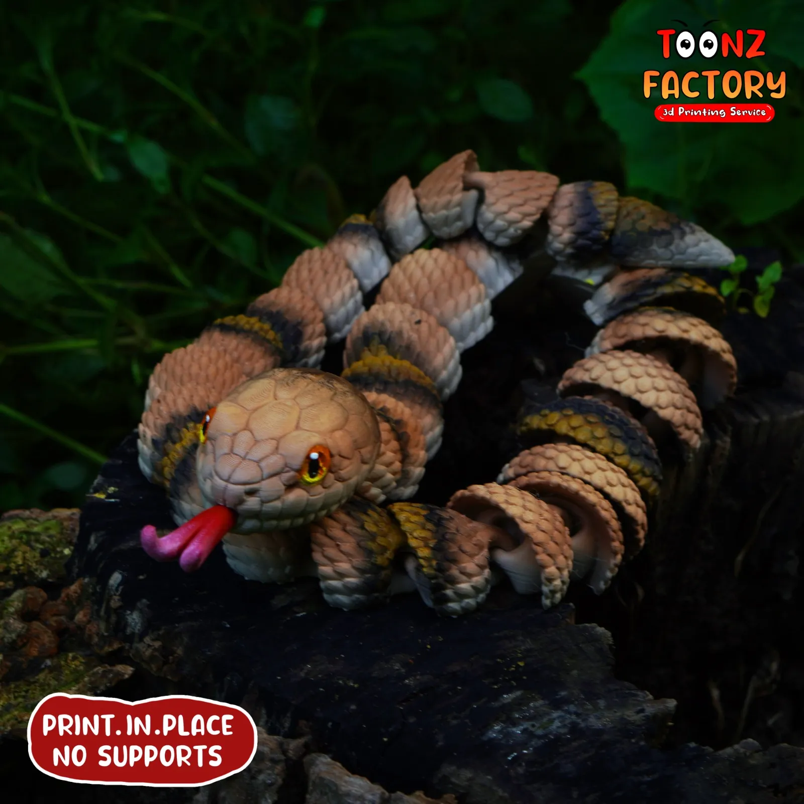 PRINT IN PLACE FLEXI COPPERHEAD SNAKE