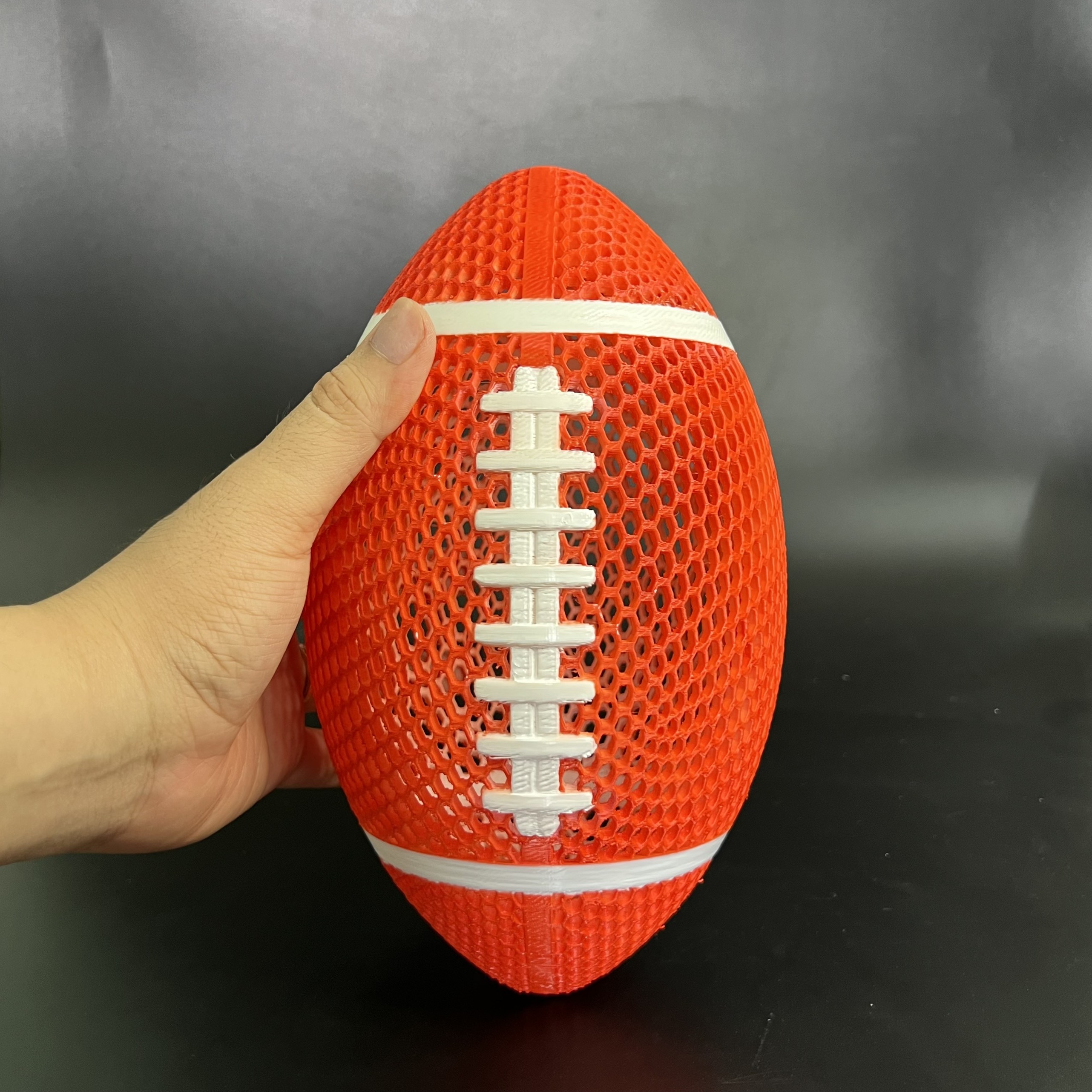 AIRLESS RUGBY BALL FOOTBALL STL & 3MF MULTICOLOR 3D models