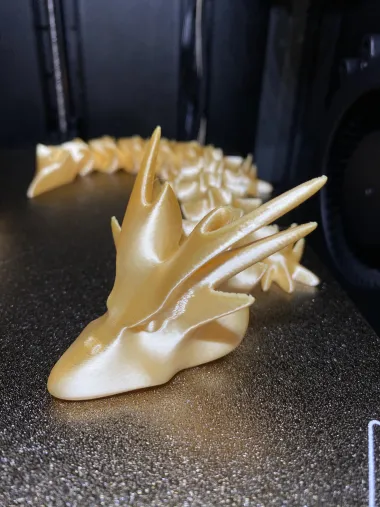 'HORNY DRAGON' - PRINT-IN-PLACE, ARTICULATED DRAGON-0