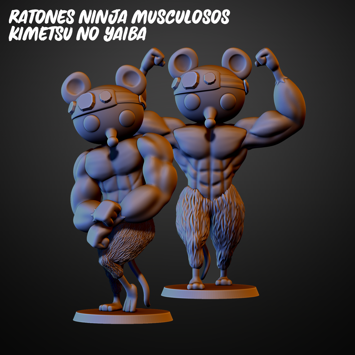 Ratones Ninjas Musculosos / Kimetsu no Yaiba | 3D models download ...