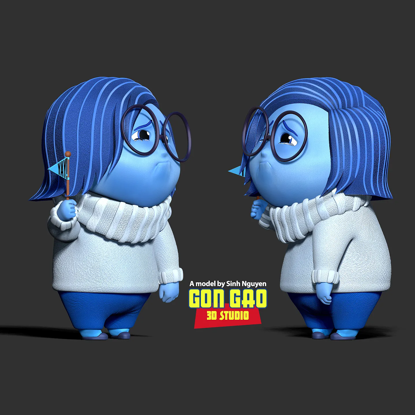 Sadness - Inside Out 2 Fanart