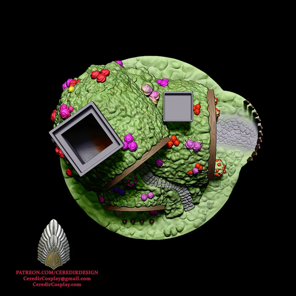 Bag End Dice Tower lord of the rings 3D DIGITAL DOWNLOAD