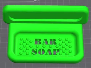 Wall mounted bar soap holder